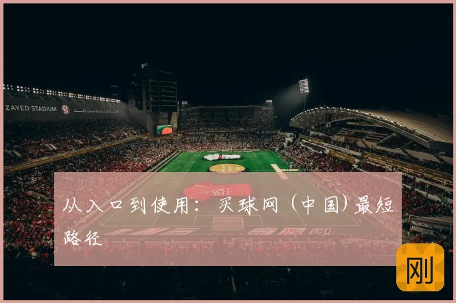 从入口到使用：买球网 (中国)最短路径